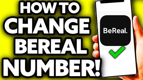 change bereal phone number|How to Change Phone Number in BeReal